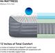 BEDGEAR® H4 Performance® 12" Hybrid Medium Pillow Top King Mattress-3