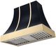 AGA Cascade 36" Gloss Black Wall Mounted Range Hood  with Polished Brass Trim-0