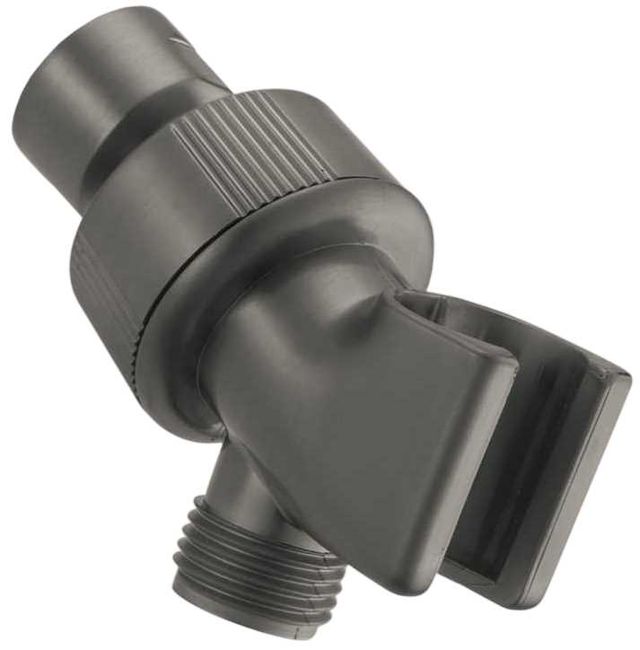 Delta Universal Showering Black Stainless Adjustable Shower Arm Mount for Hand Shower-0