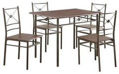 Coaster® Anna 5-Piece Dark Bronze Rectangular Dining Set