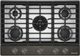 KitchenAid® 30" Black Ore Gas Cooktop with 5 Burners, Integrated Wok Grate and Backlit Knobs-0
