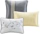 Olliix by Madison Park Serene 7 Piece Yellow Queen Embroidered Comforter Set-3