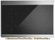 Ilve® Majestic III 40" Emerald Green Pro Style Induction Range with Triple Glass Door and Brass Trim-3