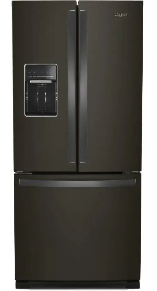 Whirlpool® 30" 19.7 Cu. Ft. Fingerprint Resistant Black Stainless French Door Refrigerator-0