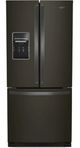 Whirlpool® 30" 19.7 Cu. Ft. Fingerprint Resistant Black Stainless French Door Refrigerator-0