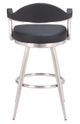 Zuo® Modern Vagur Black Swivel Barstool-2
