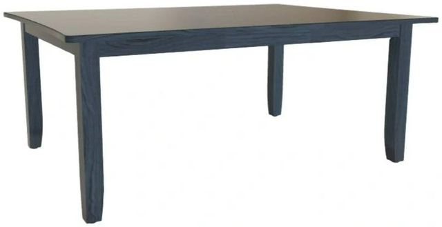 Mavin Customizable 54" x 54" Concave Extendable Dining Table with 18" Leaf-0
