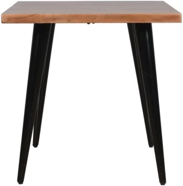 Jofran Inc. Prelude Suede End Table with Black Base-3