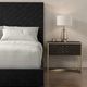 Caracole® Meet U In the Middle Black King Upholstered Panel Bed-1