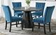 Elements International Bellini 5-Piece Grey/Navy Round Dining Set-0