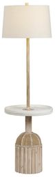 Crestview Collection Rafferty Beige Floor Lamp-1