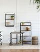 A & B Home Black/Natural Shelf-5