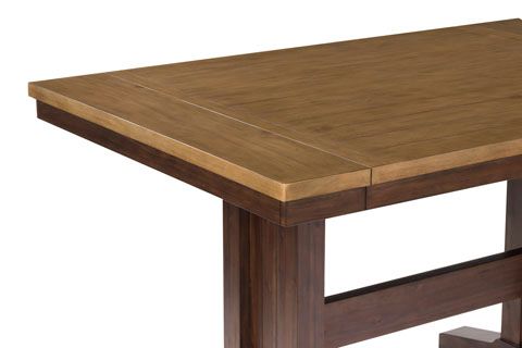 Signature Design by Ashley® Rylandeen Light Brown Counter Extendable Table with Dark Brown Base-3