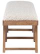Powell® Benicio Brown/White Upholstered Bench-4