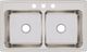 Elkay Lustertone® Classic Lustrous Satin 37" x 22" x 10-1/8" 3-Hole Equal Double Bowl Drop-In Sink-1