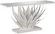 Currey & Company Agave Mirror Top Console Table with Gesso White Base-0