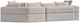 Michael Amini® Amora 2-Piece Oatmeal Sectional Sofa-4