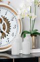 A & B Home White Painted Bottle -4