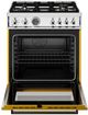 Bertazzoni Professional Series 30" Giallo Pro Style Dual Fuel Range-1