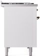 Ilve® Nostalgie II Series 48" Custom RAL Color Pro Style Dual Fuel Range-3