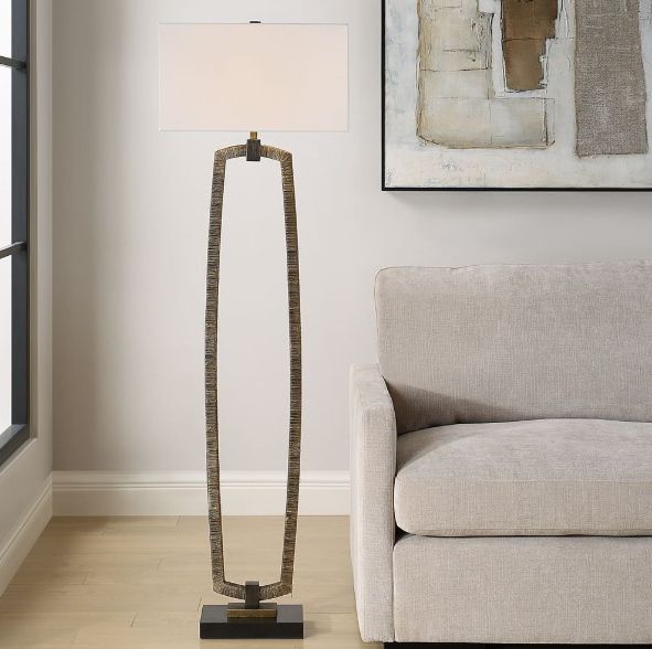 Uttermost® Relic Gold Floor Lamp-1