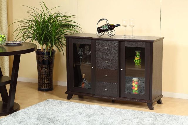 Brassex Inc. Dark Cherry Buffet/Server -1