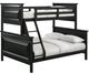 Elements International Calloway Antique Black Twin/Full Bunk Bed-0