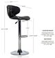Powell® Beldon Black/Chrome Adjustable Stool-3