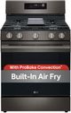 LG 30" Black Stainless Steel Probake Convection® Freestanding Gas Range with  Air Fry and EasyClean®-4