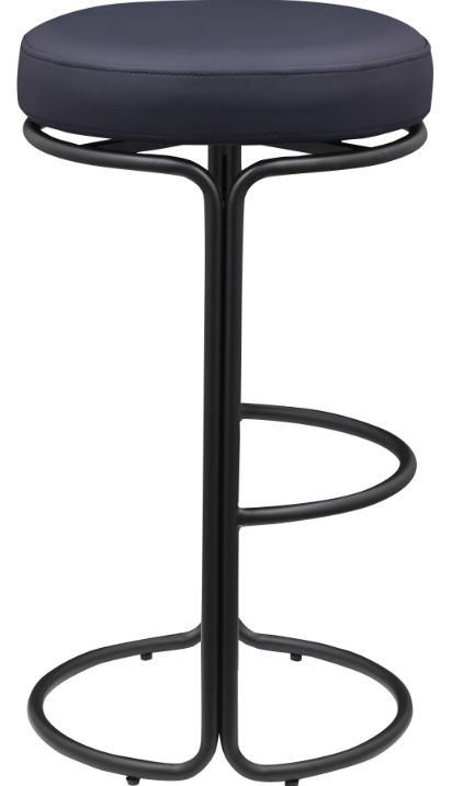 Meridian Furniture Madison Black Vegan Leather Bar Stool-0