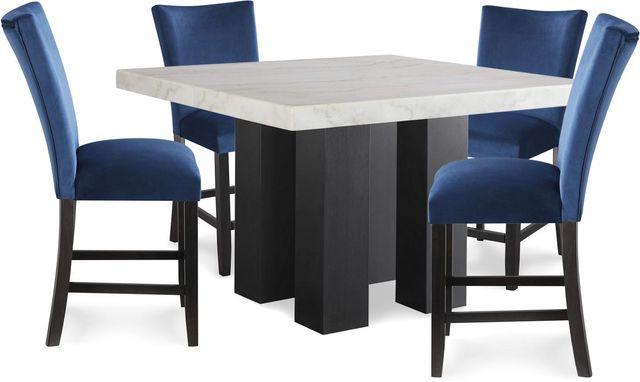 Signature Design by Ashley® Vollardi Blue Counter Stool-4