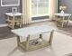 Steve Silver Co. Perth White End Table with Sand Base-1