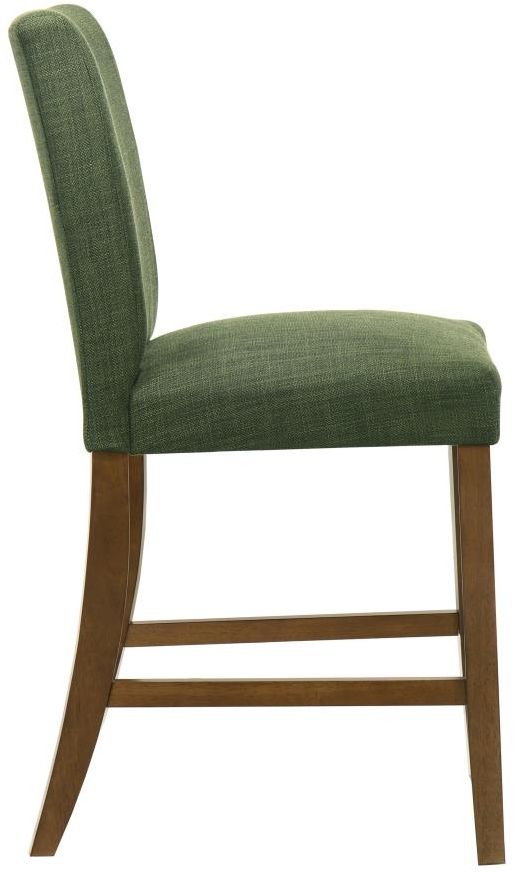 Coaster® Paxton 2-Piece Brown/Green Upholstered Counter Dining Side Chair-4