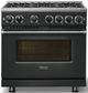 Viking® 7 Series 36'' Antique Bronze Pro Style Natural Gas Range-2