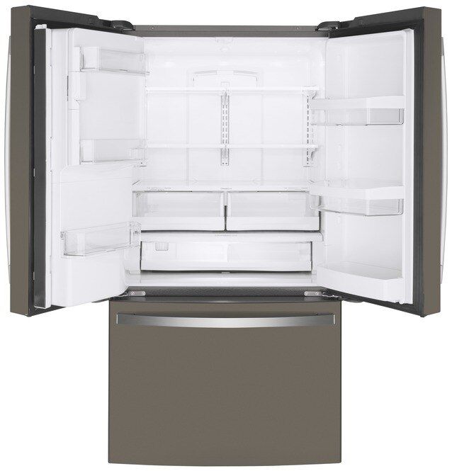 GE® 36" 22.1 Cu. Ft. Fingerprint Resistant Slate Counter Depth French Door Refrigerator-2