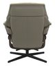 Stressless® by Ekornes® Customizable Reno Small Manual Recliner and Ottoman with Cross Base-2