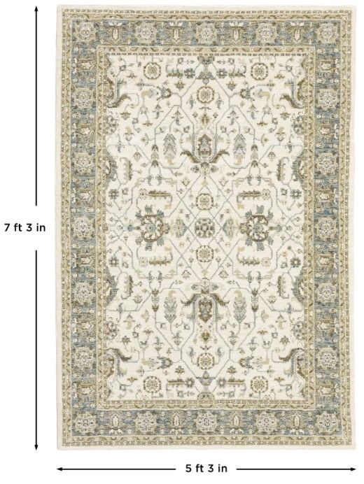 Oriental Weavers™ Andorra 5'x7' Style 23 Area Rug-2
