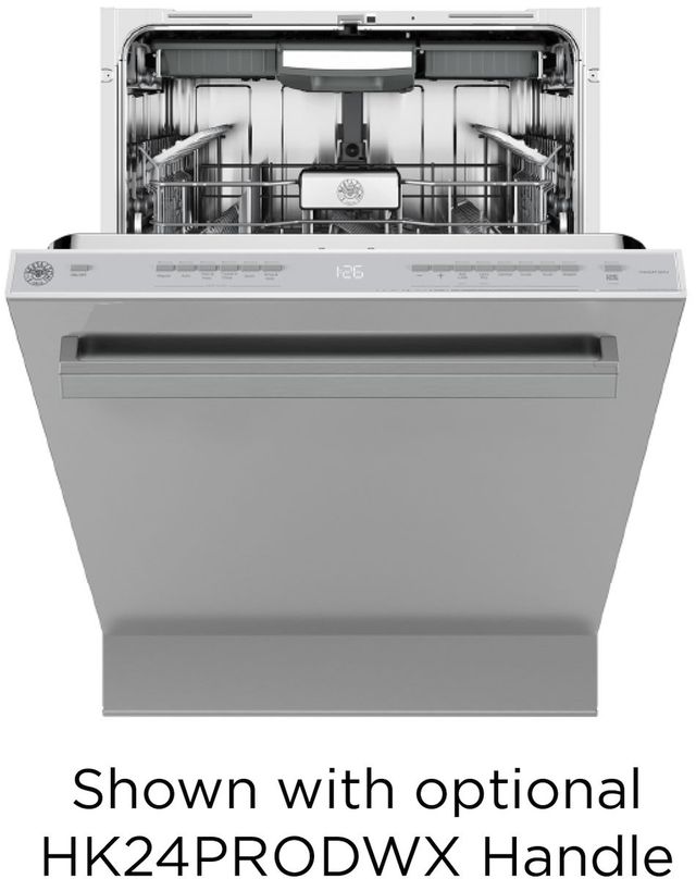 Bertazzoni 24" Fingerprint Resistant Stainless Steel Top Control Built In Dishwasher-3