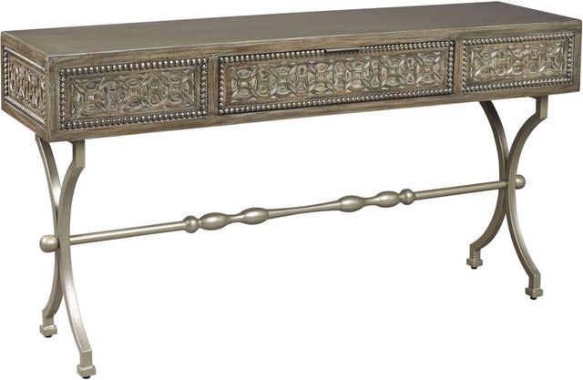 Signature Design by Ashley® Quinnland Antique Gray Console Sofa Table-0