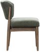 LH Home Fritz Athens Chestnut/Olive Chenille Dining Side Chair-4