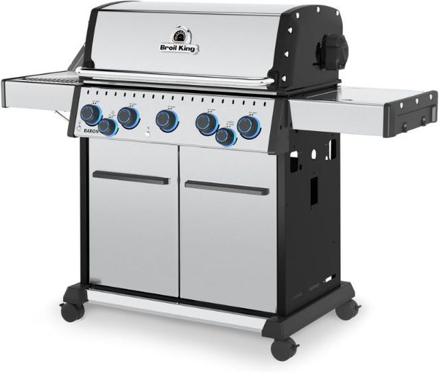 Broil King® Baron S 590 Pro IR 7-Burner Stainless Steel Freestanding Natural Gas Grill-3