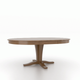 Canadel Customizable Gourmet 74" VR Base Dining Table with One Removable Leaf-1