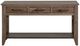 International Furniture Direct Natural Teca Brown Sofa Table-2