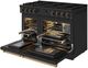 Thor Kitchen A Series 48" Black Matte Pro Style Gas Range with Bronze Hardware-5