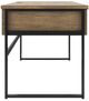 Signature Design by Ashley® Montia Gunmetal/Light Brown Home Office Desk-2