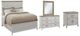 American WoodCrafters Beach Comber 4-Piece Brown/Weathered White Queen Panel Bedroom Set-0
