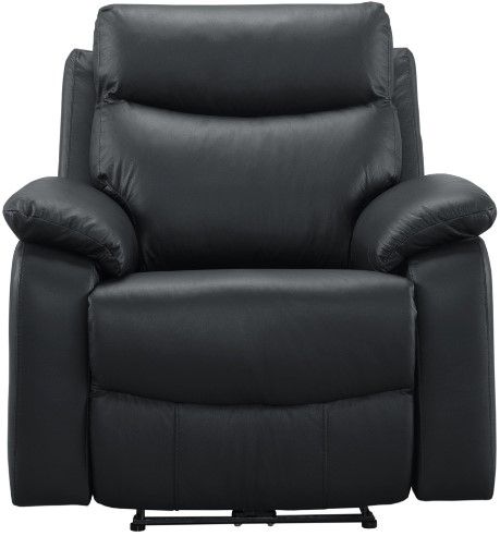 Mazin Furniture Wembley Black Manual Reclining Chair-1