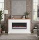 Legends Home Real Cozy Sonoma Bourbon/Jasmine White Fireplace Mantel-1