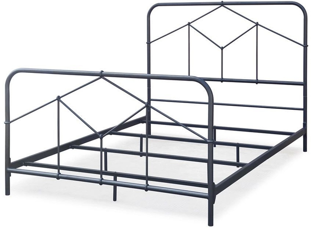 Signature Design by Ashley® Nashburg Black Queen Metal Bed-0