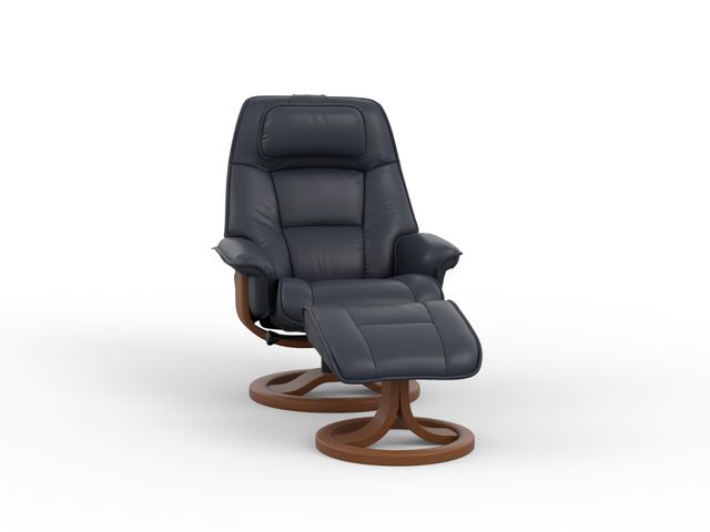 Fjords® Classic Comfort Admiral R Blue Small Recliner-0